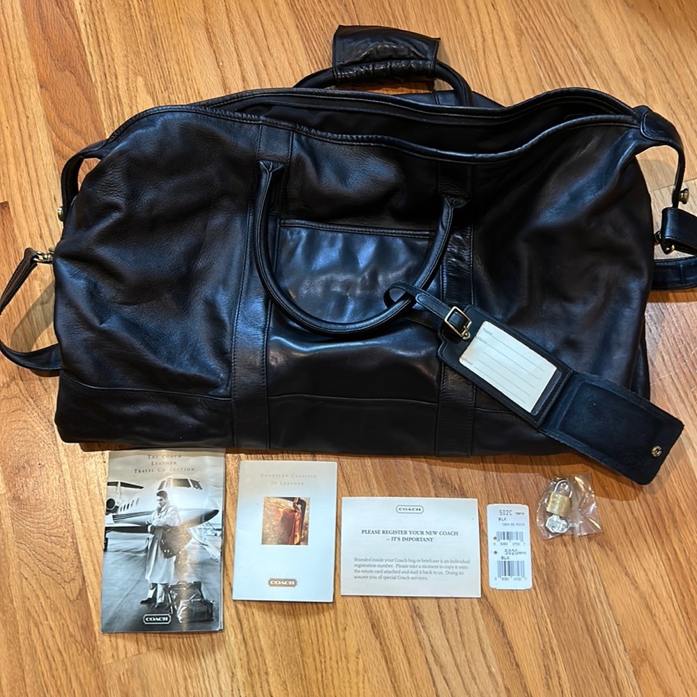 Coach Black Cabin Duffle Bag